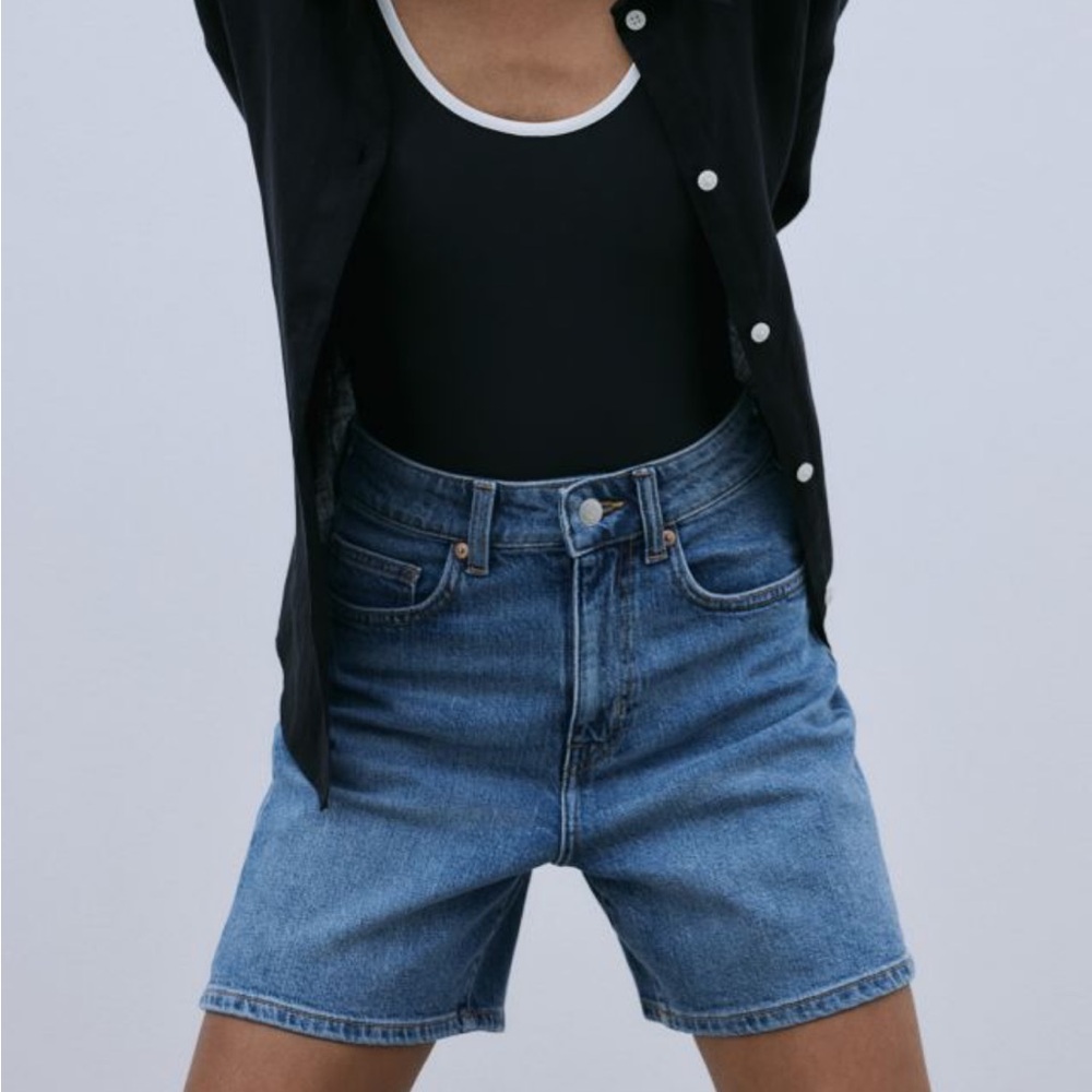 H&M High Waist Denim Shorts